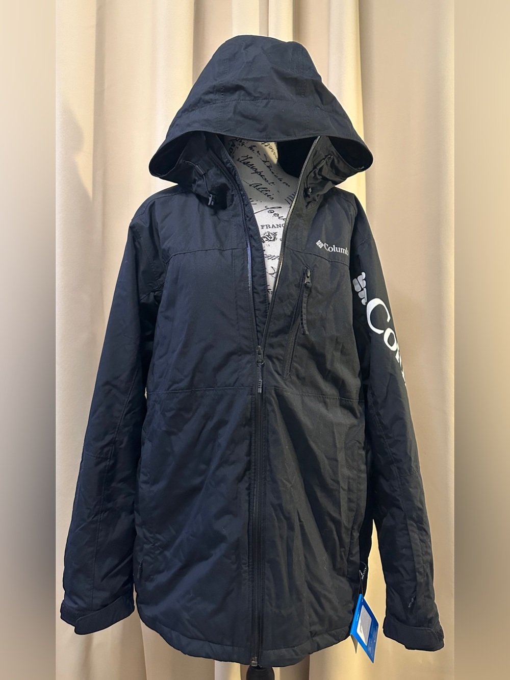 Columbia Timberturner II Men’s M Omni-Heat Omni-Tech Ski Jacket NWT Black